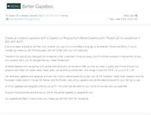 Tablet Screenshot of bettergazebos.com